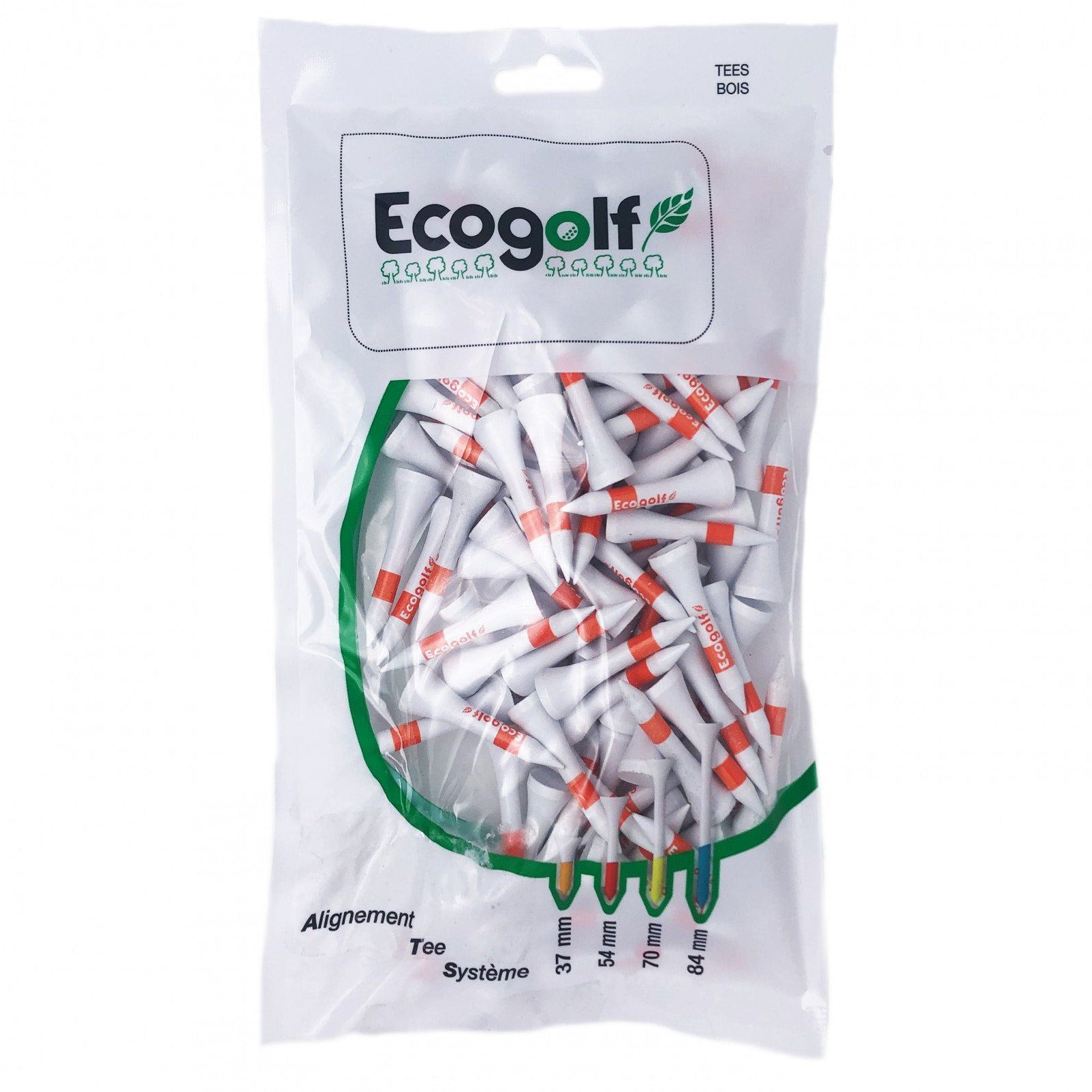 Ecogolf Tee en bois 37 mm