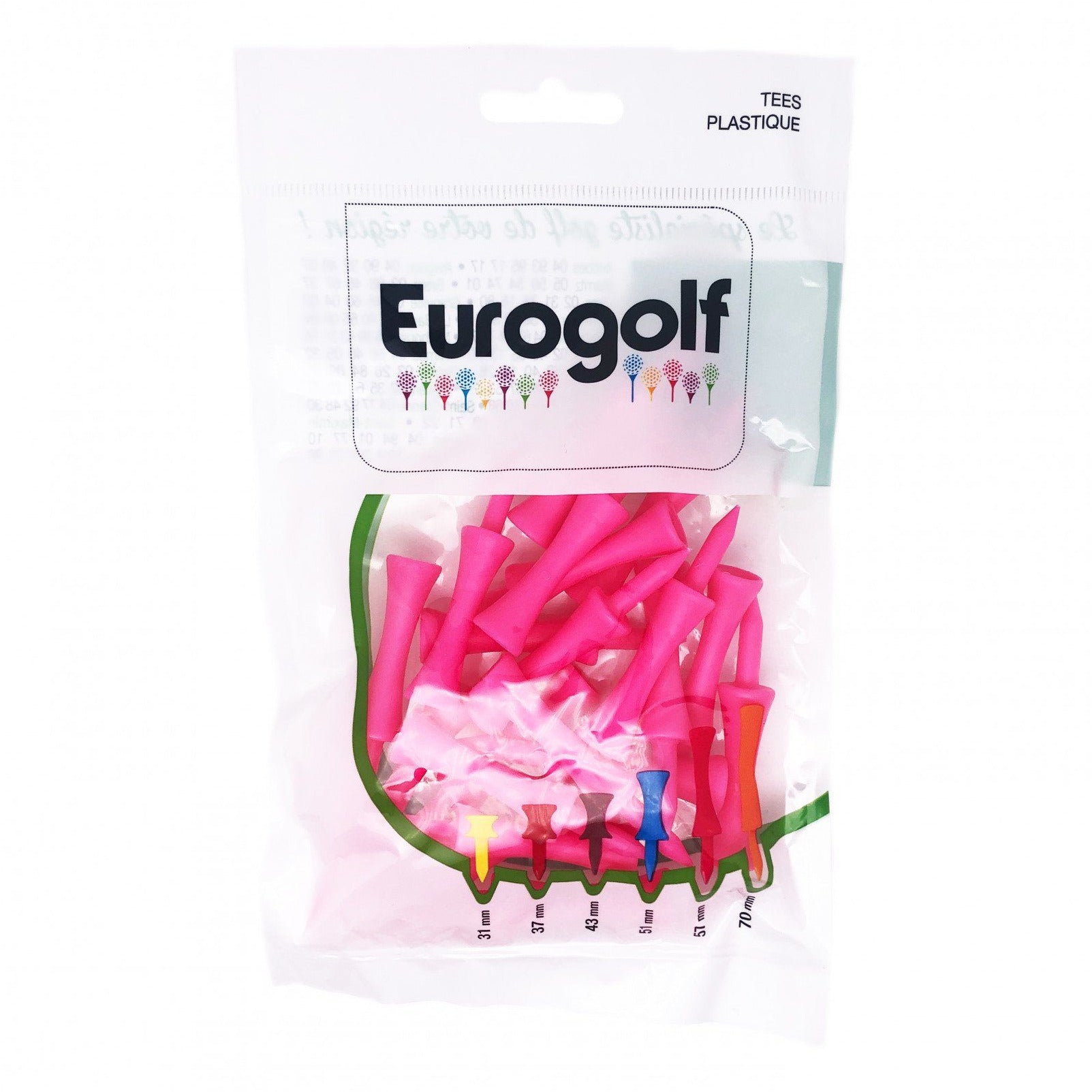 Eurogolf tee plastique 57 mm