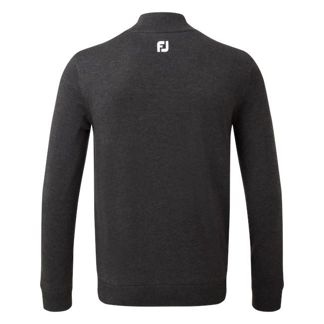 Footjoy 1/2 Zip Pull en laine Membrane Charbon