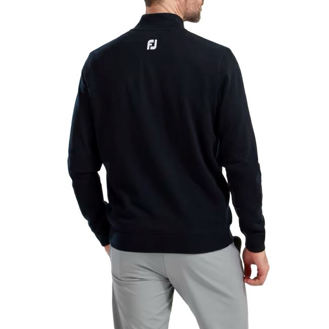 Footjoy 1/2 Zip Pull en laine Membrane Navy