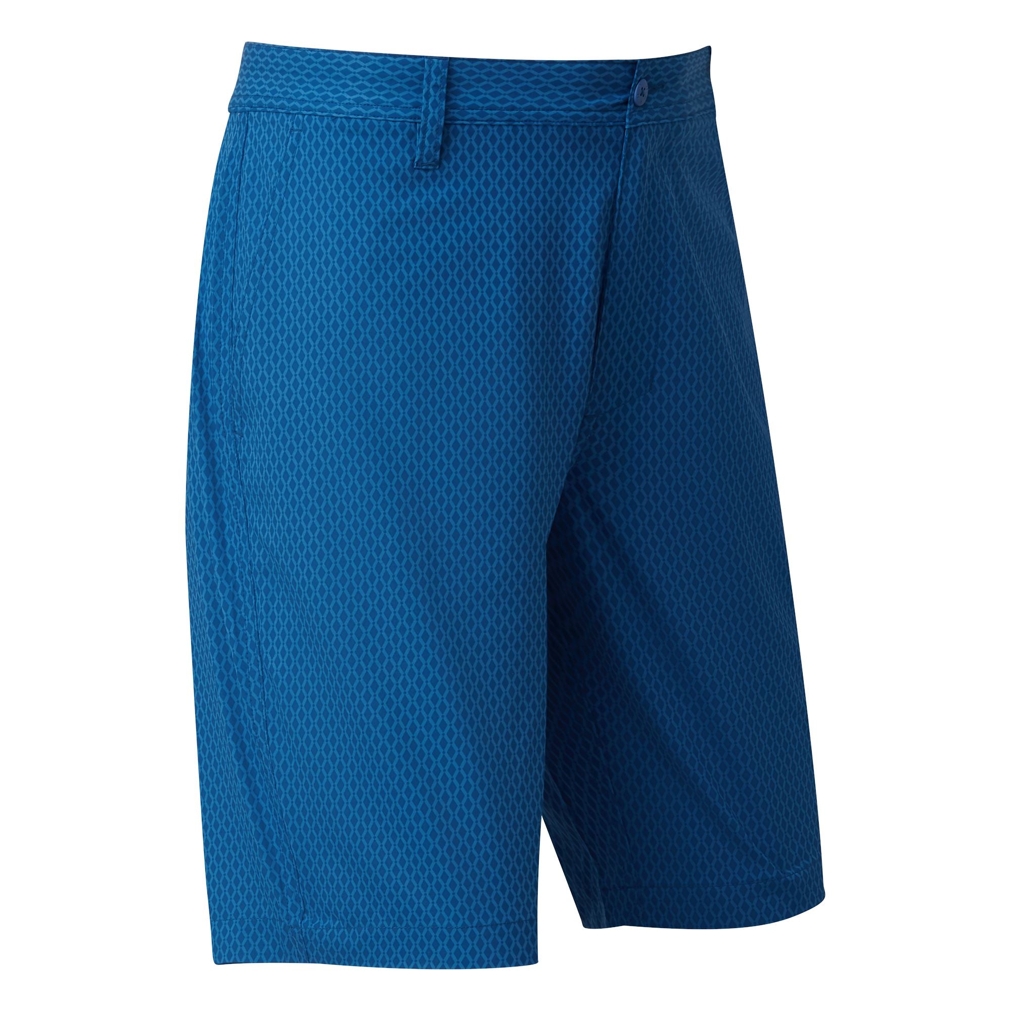 Footjoy Bermuda imprimé ton sur ton Bleu foncé