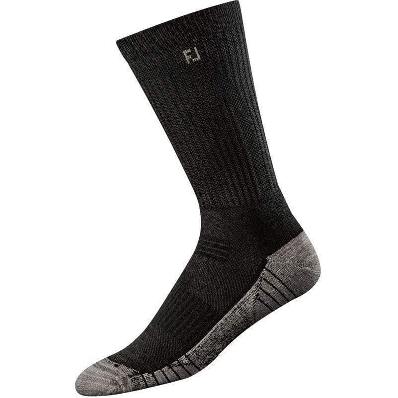 FOOTJOY Chaussettes TechSof Tour Crew Black (Pack de 3 paires)