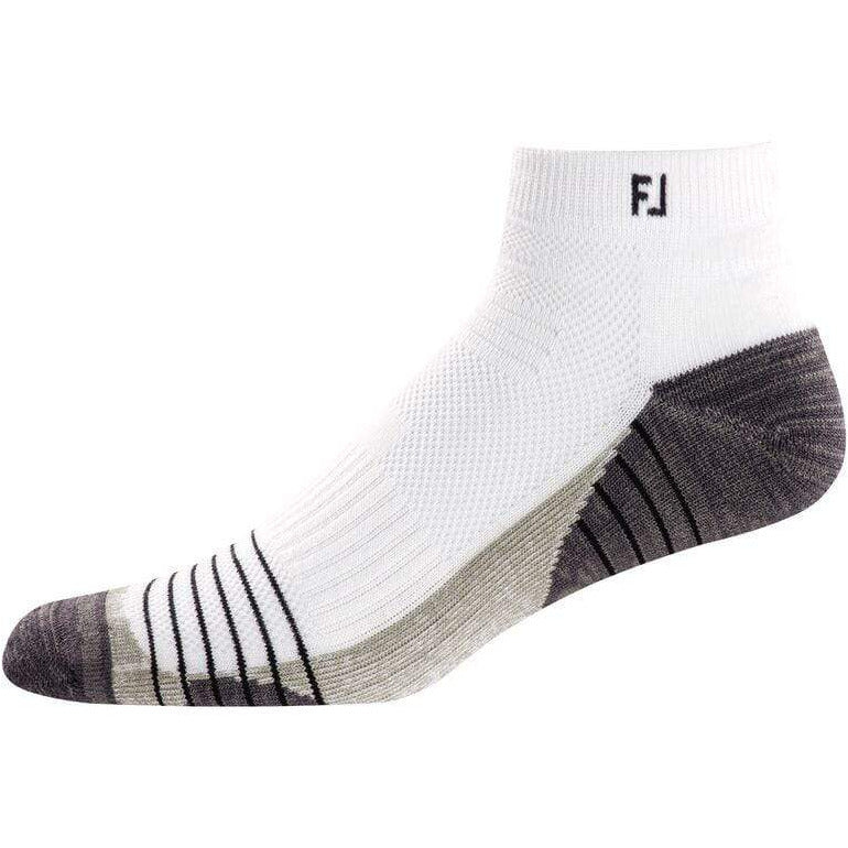 FOOTJOY Chaussettes TechSof Tour Quarter White (Pack de 3 paires)