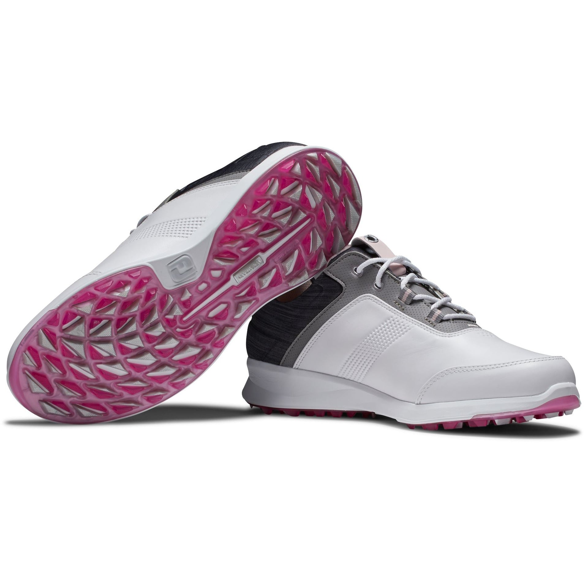 Footjoy Chaussures de golf 2023 Stratos Lady Blanc Anthracite Rose