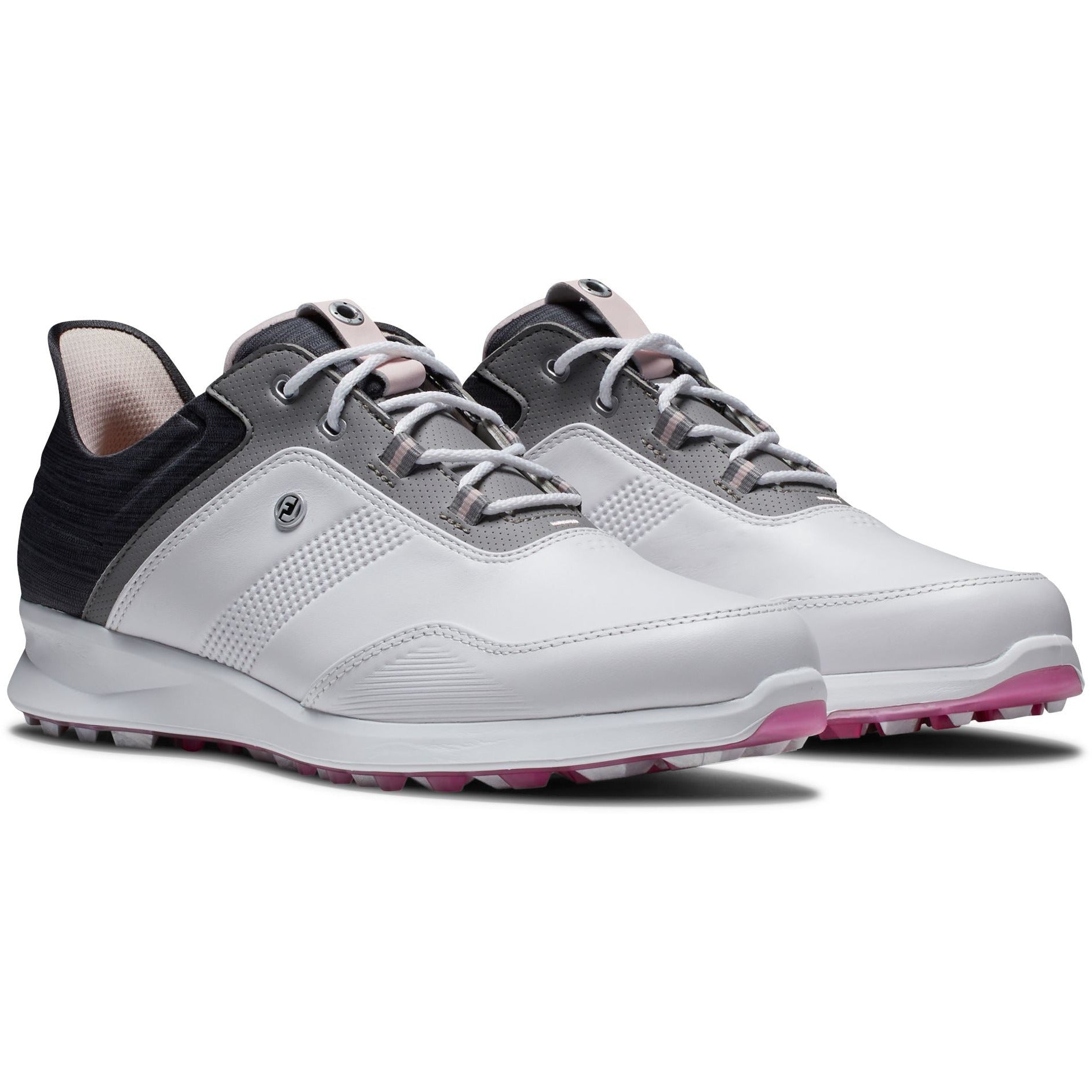 Footjoy Chaussures de golf 2023 Stratos Lady Blanc Anthracite Rose