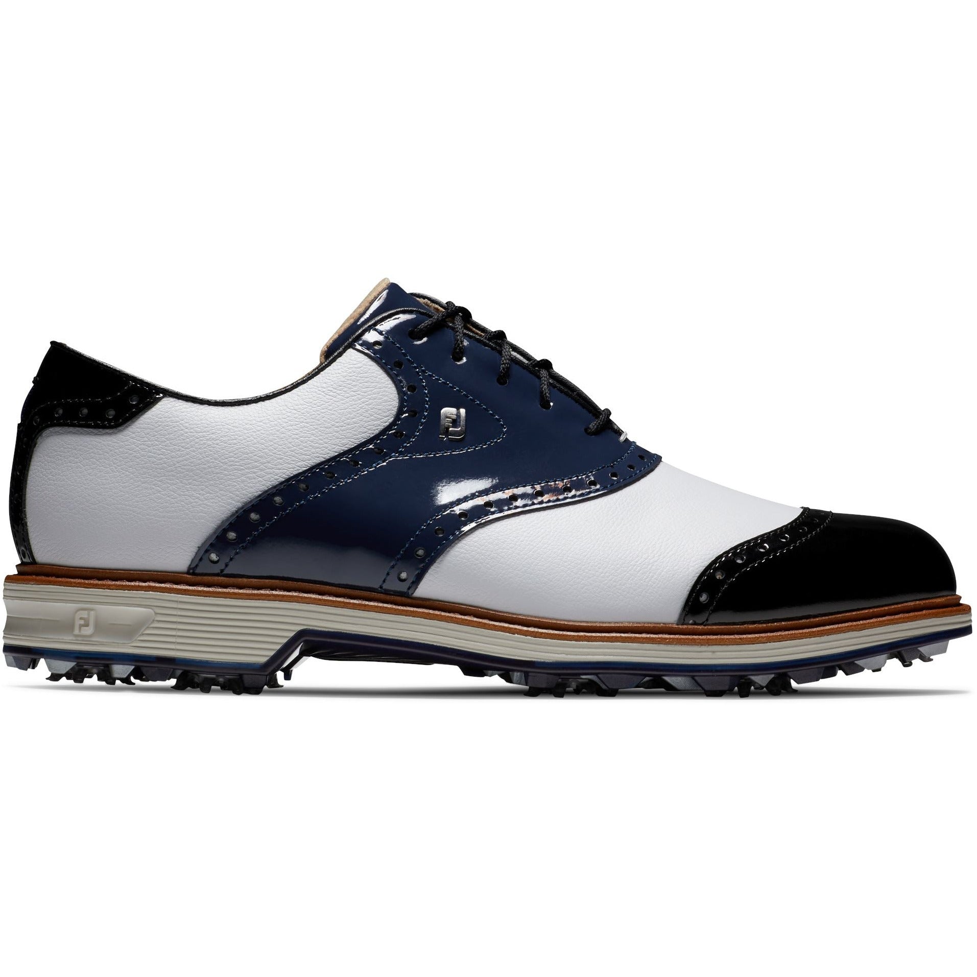 Footjoy chaussure première Series Wilcox Blanche Bleu Noir