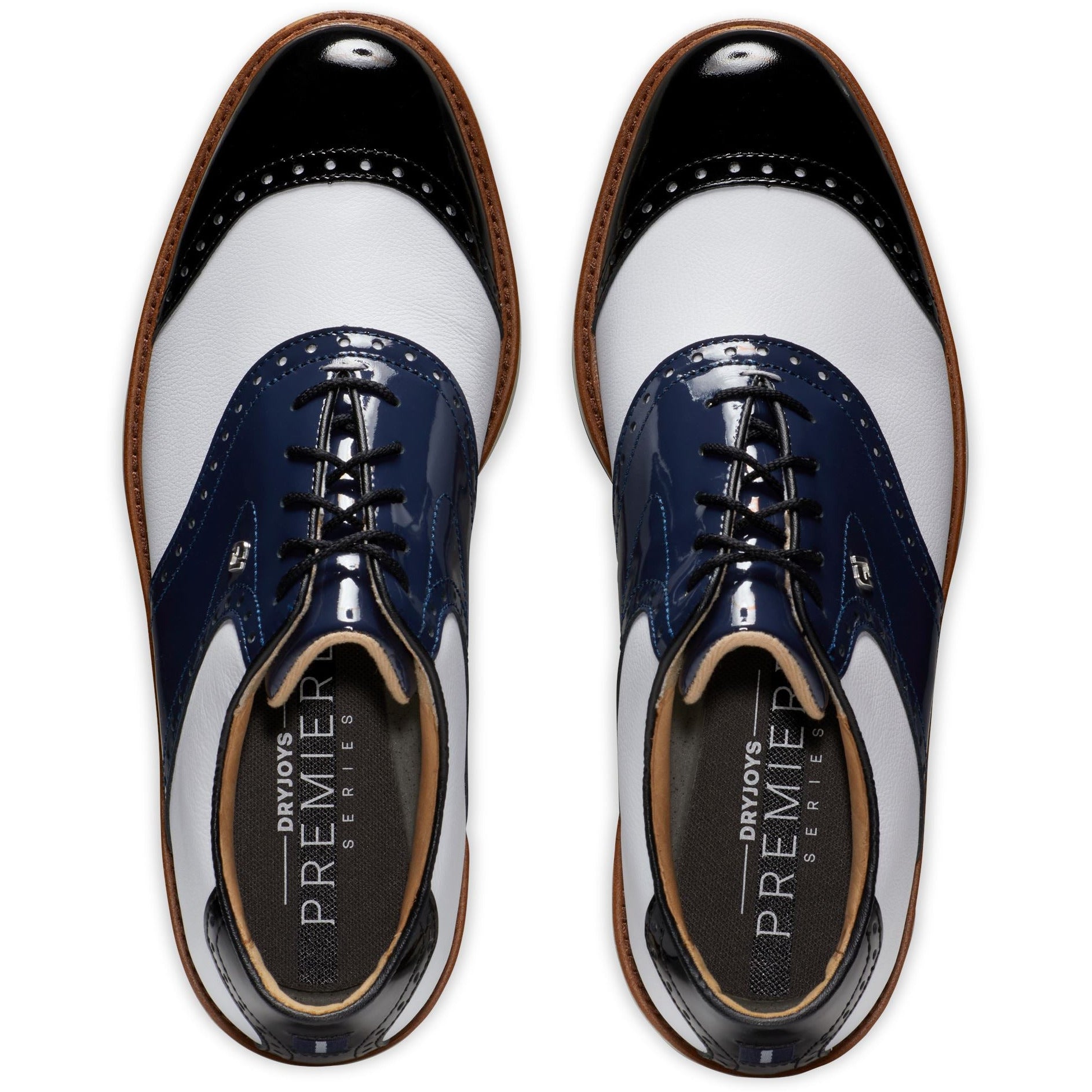 Footjoy chaussure première Series Wilcox Blanche Bleu Noir