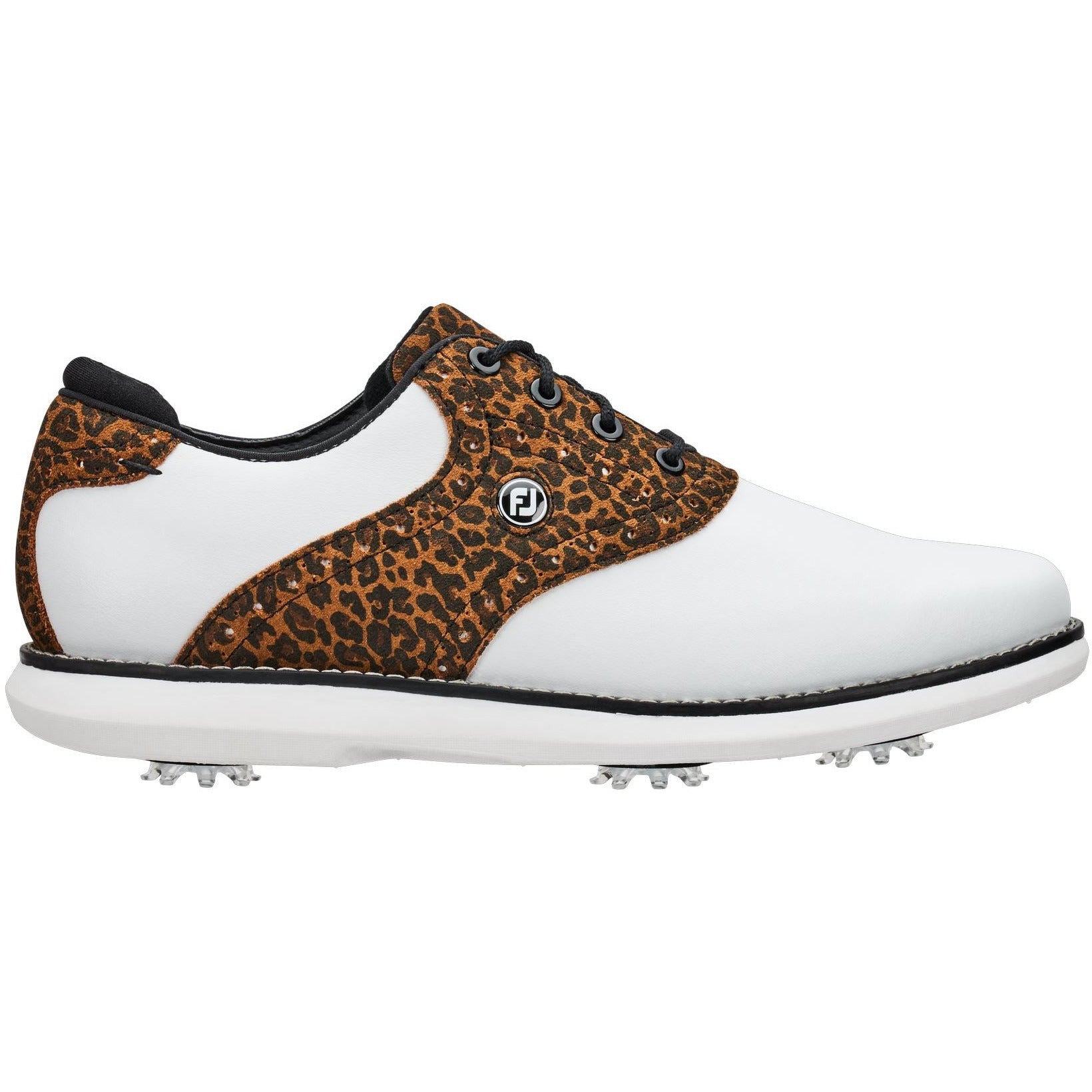 Footjoy Chaussure Tradition Blanc Imprimé Léopard