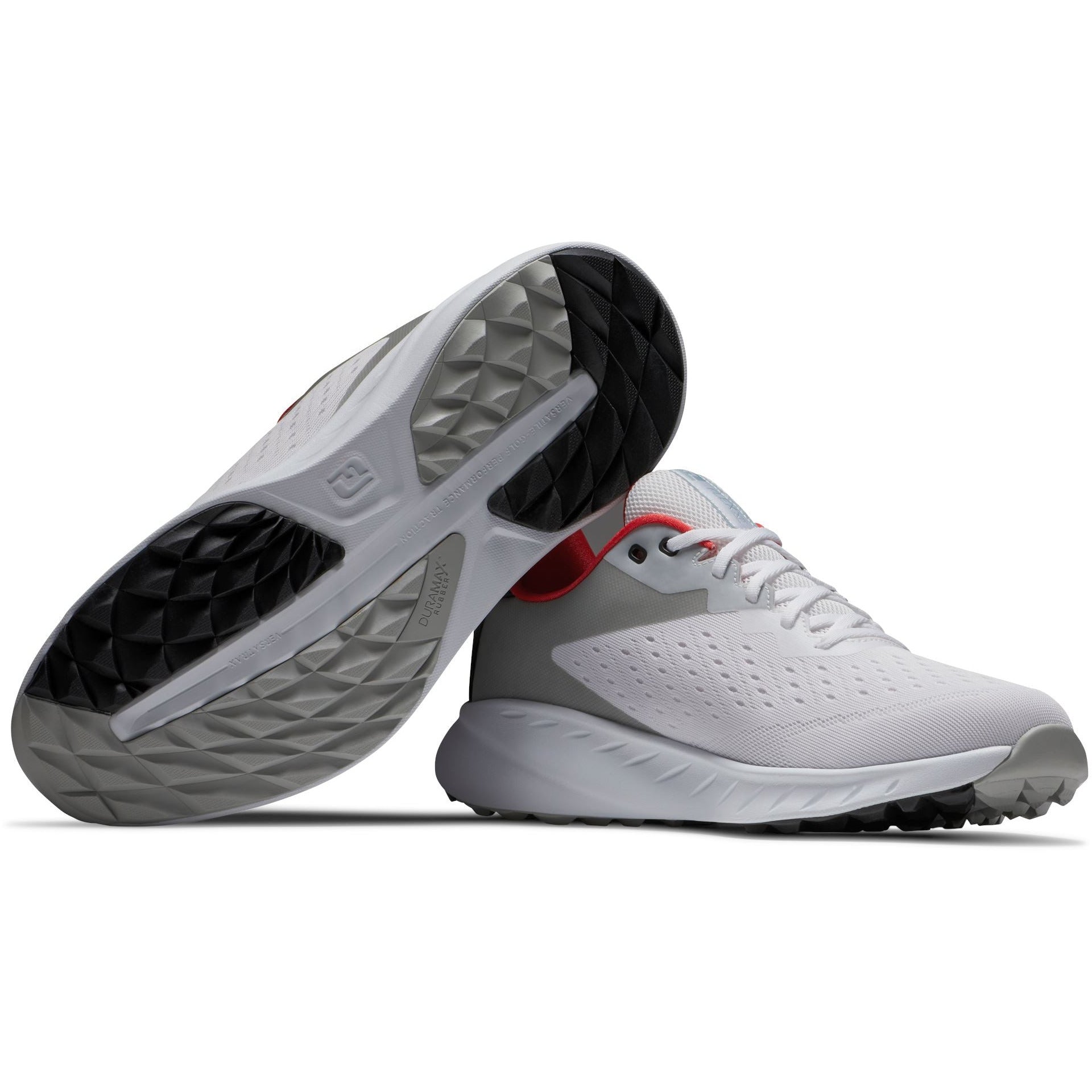 FOOTJOY Flex XP 2023 Blanc Gris Rouge Chaussures homme FootJoy