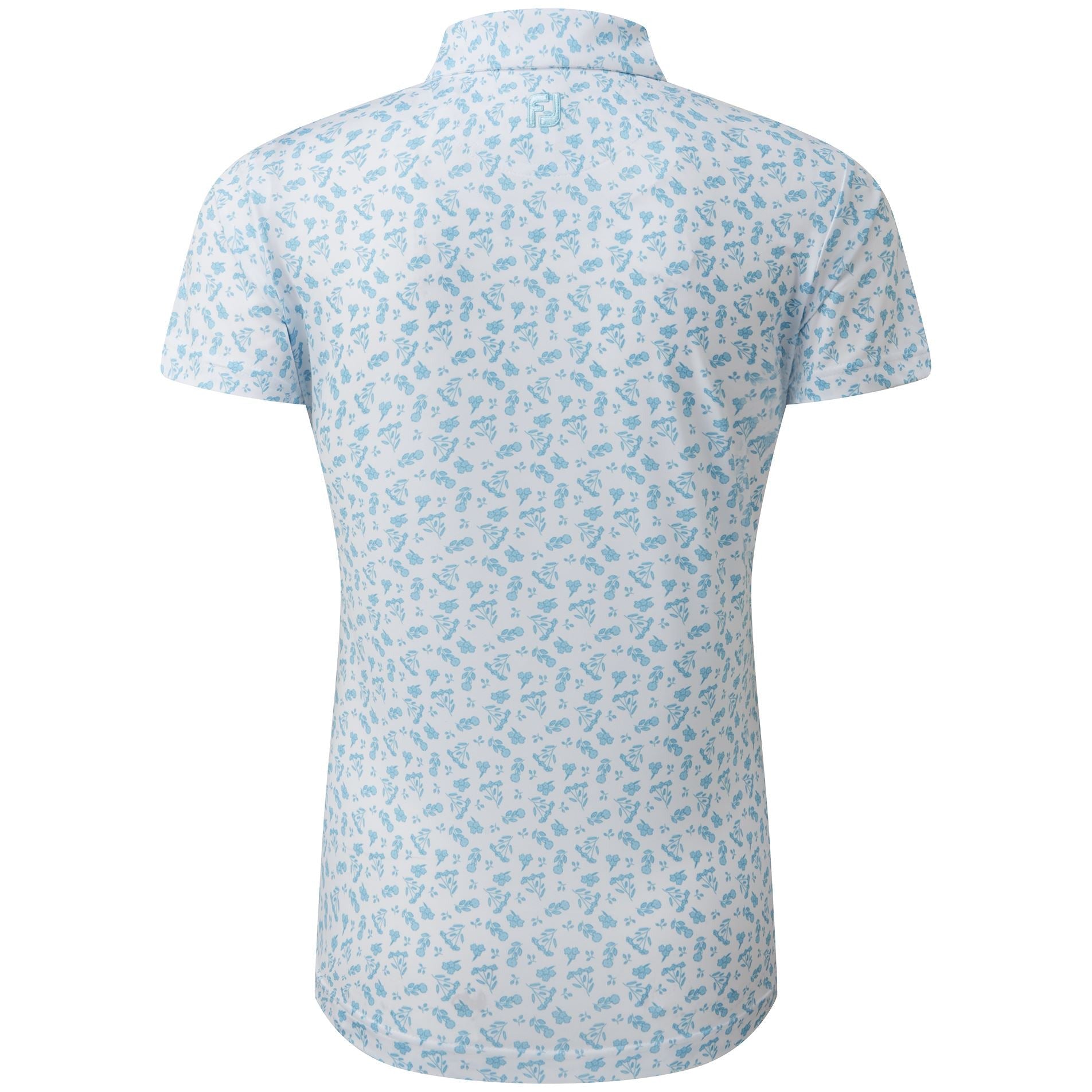 Footjoy polo imprimé Floral Blanc bleu