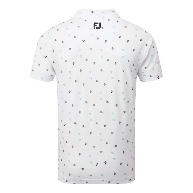 Footjoy Polo imprimé parachute blanc