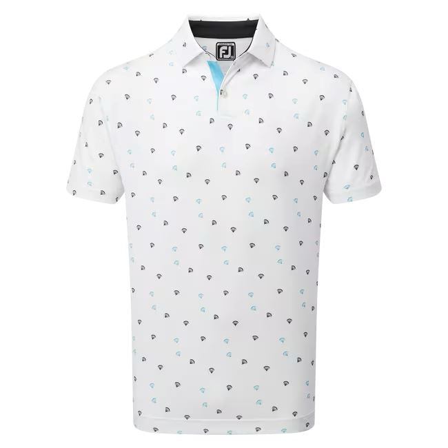 Footjoy Polo imprimé parachute blanc