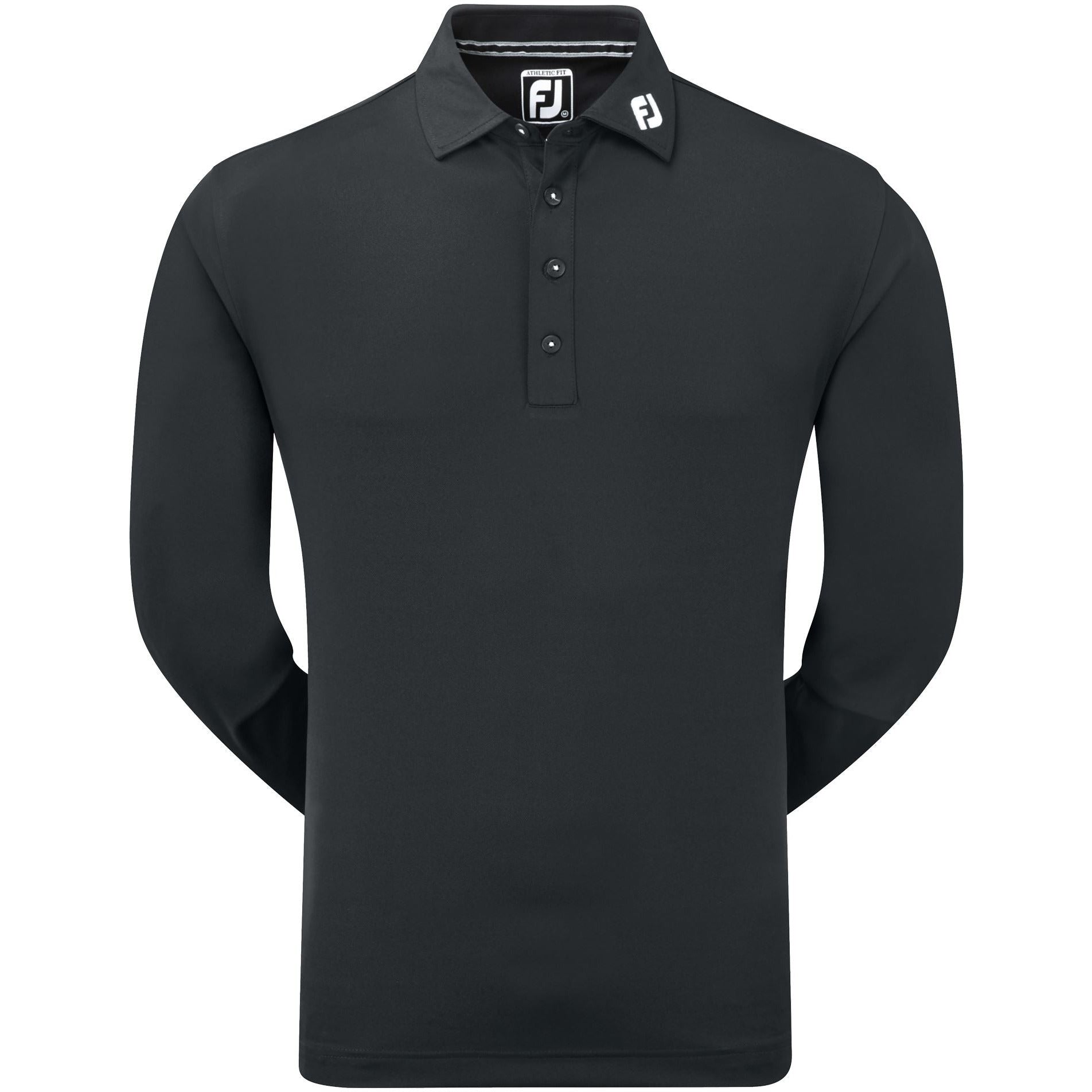 Footjoy Polo Manches longues ThermoLite col tissé black