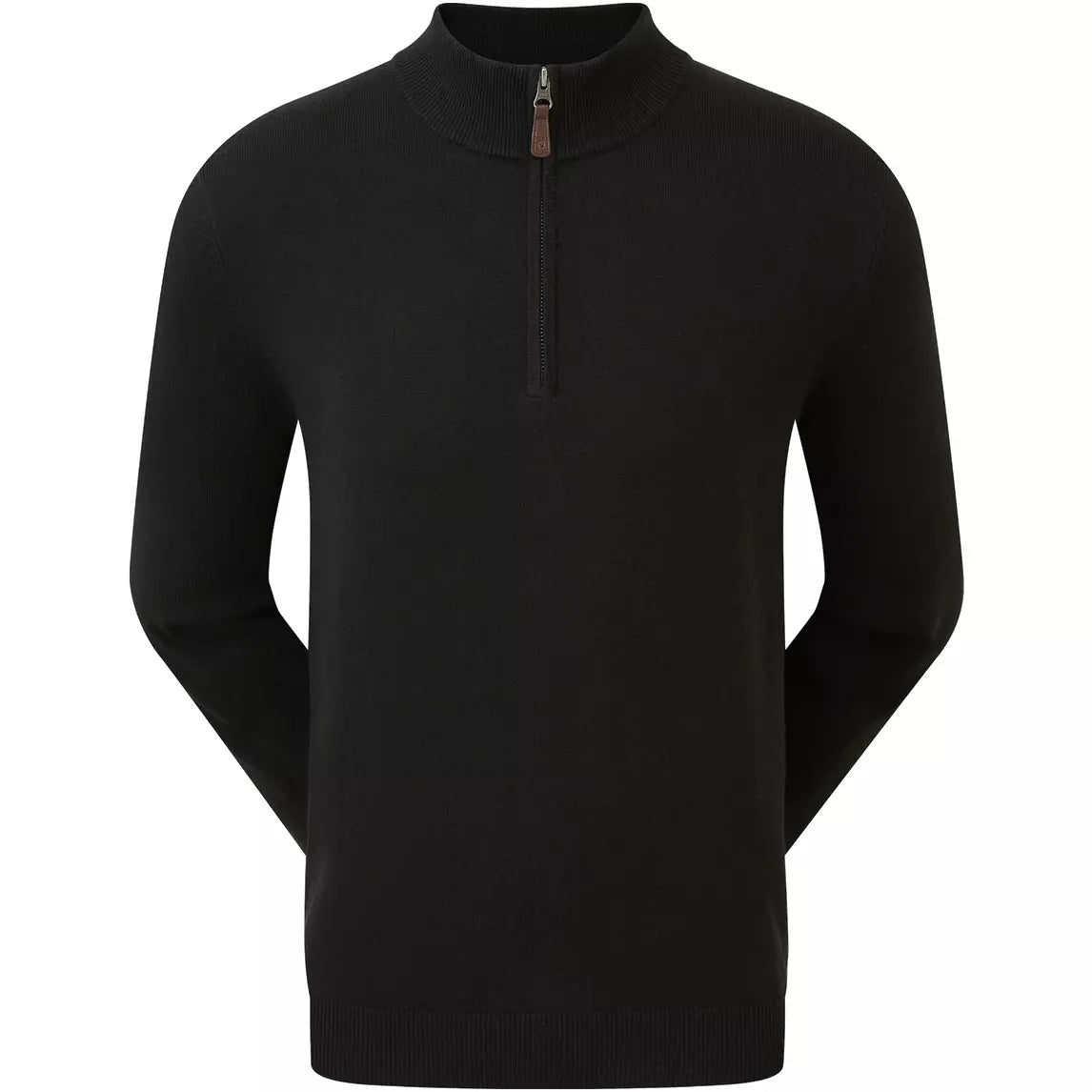 Footjoy 1/2 Zip Pull en laine Membrane noir