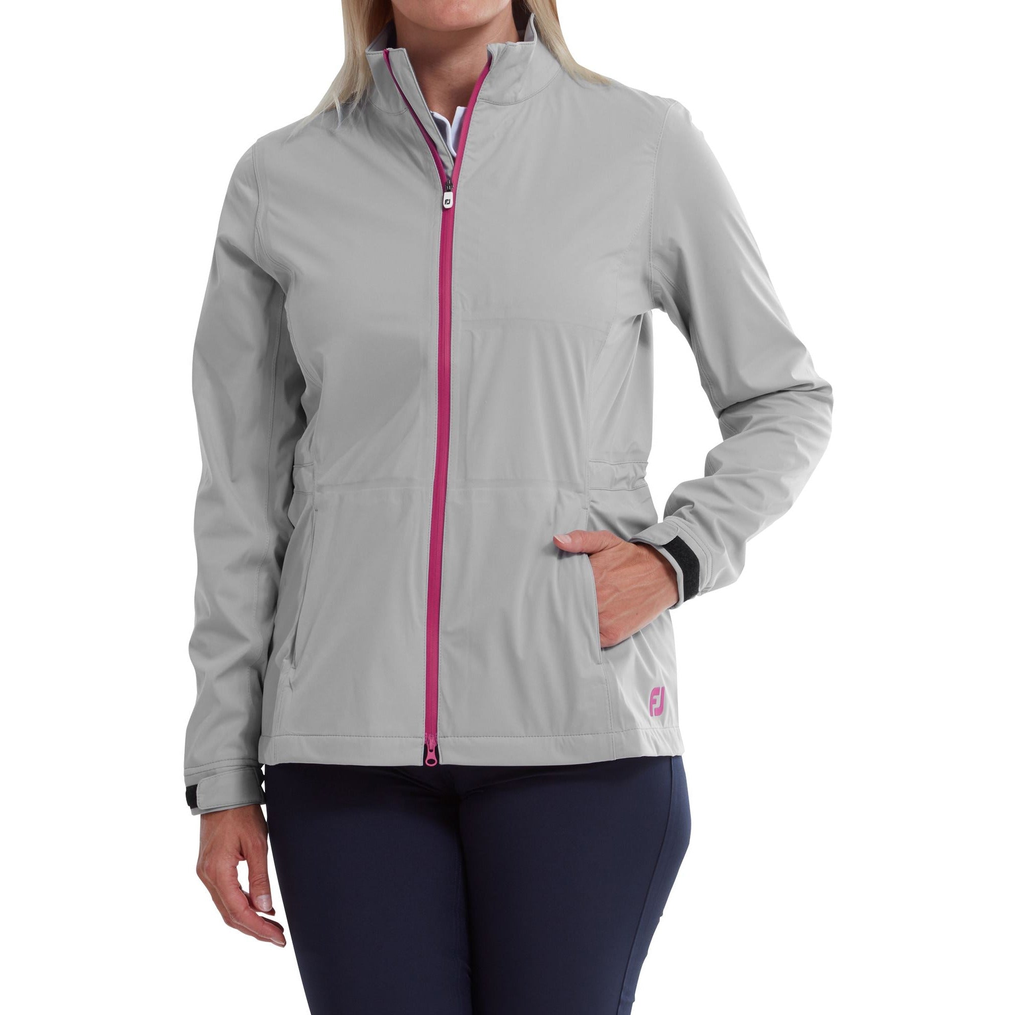 Footjoy Veste de Pluie Hydroknit Gris rose