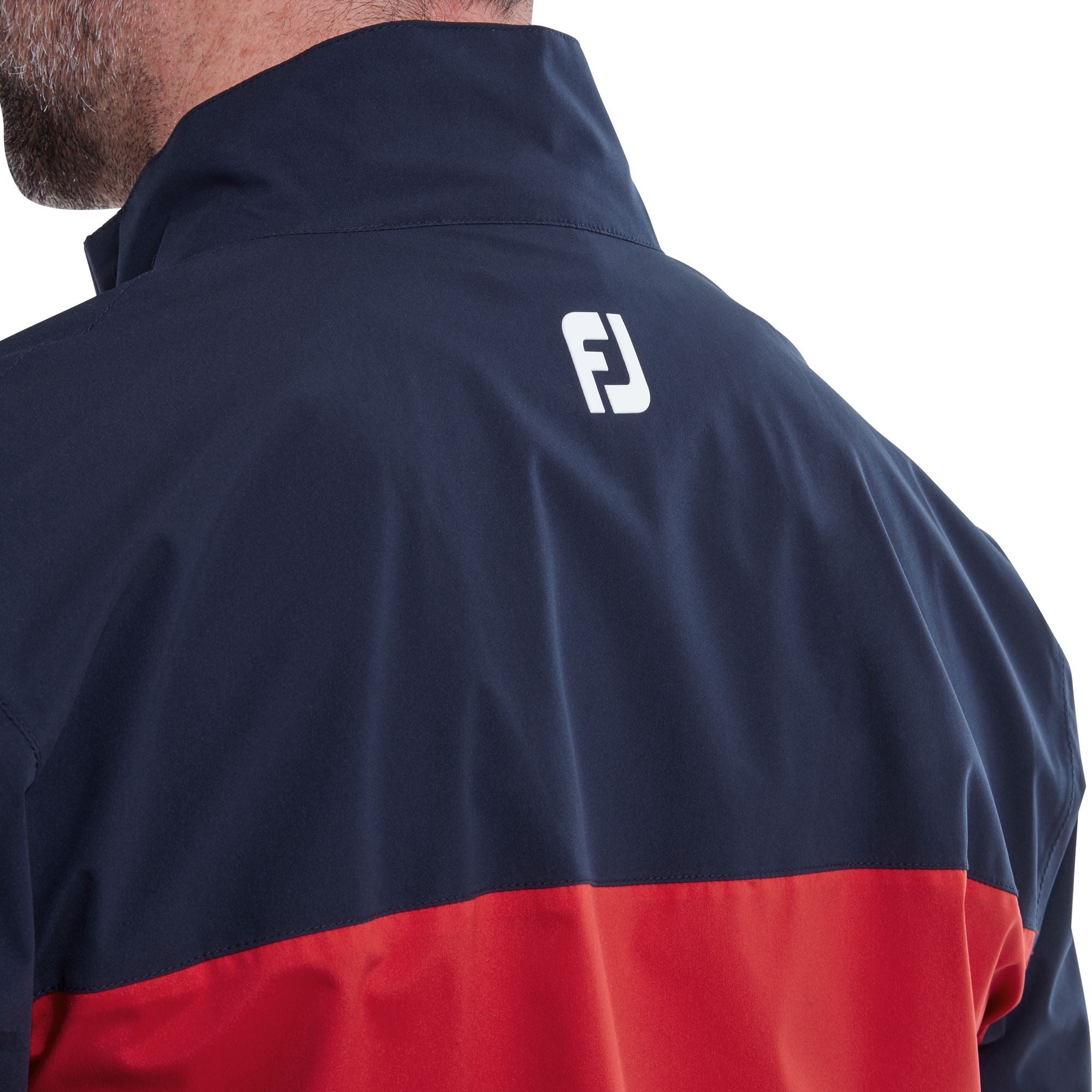 FootJoy Veste de Pluie Hydrolite New Marine rouge Blanc