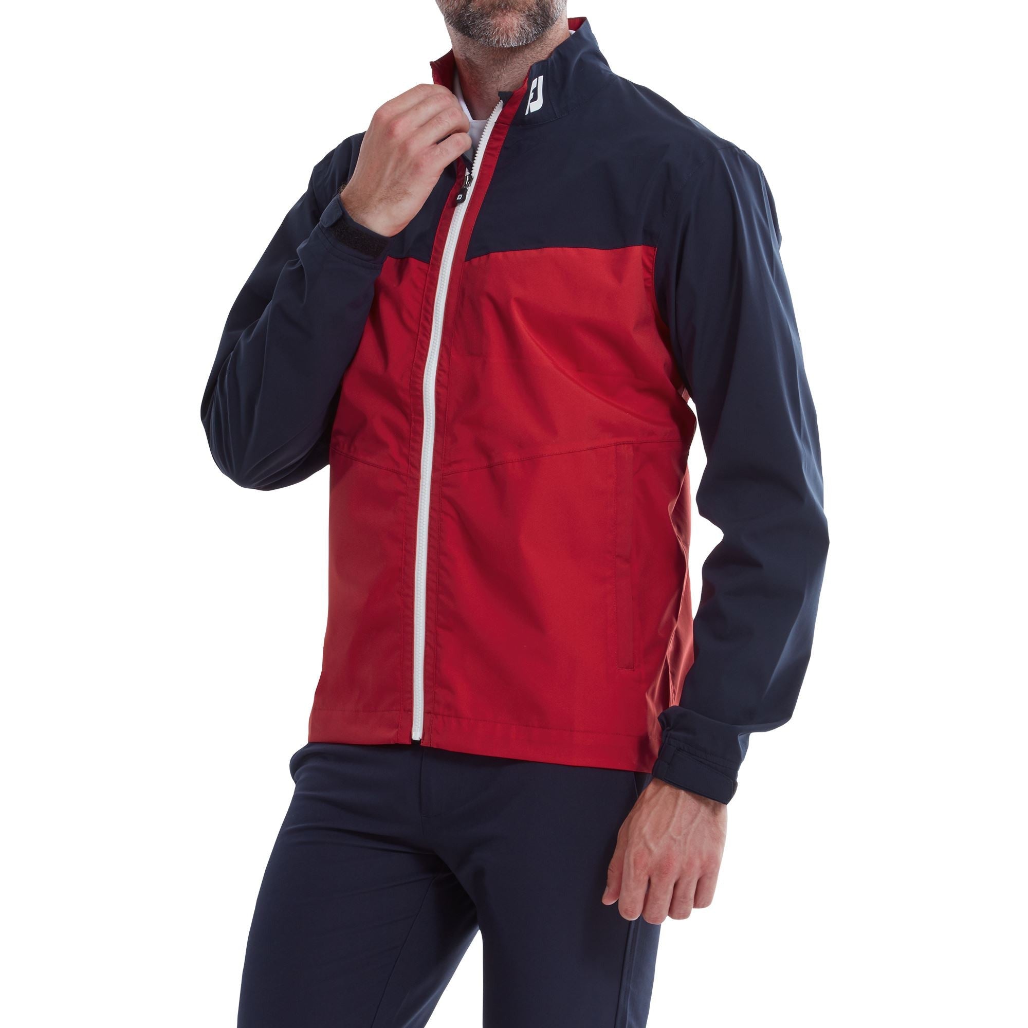 FootJoy Veste de Pluie Hydrolite New Marine rouge Blanc