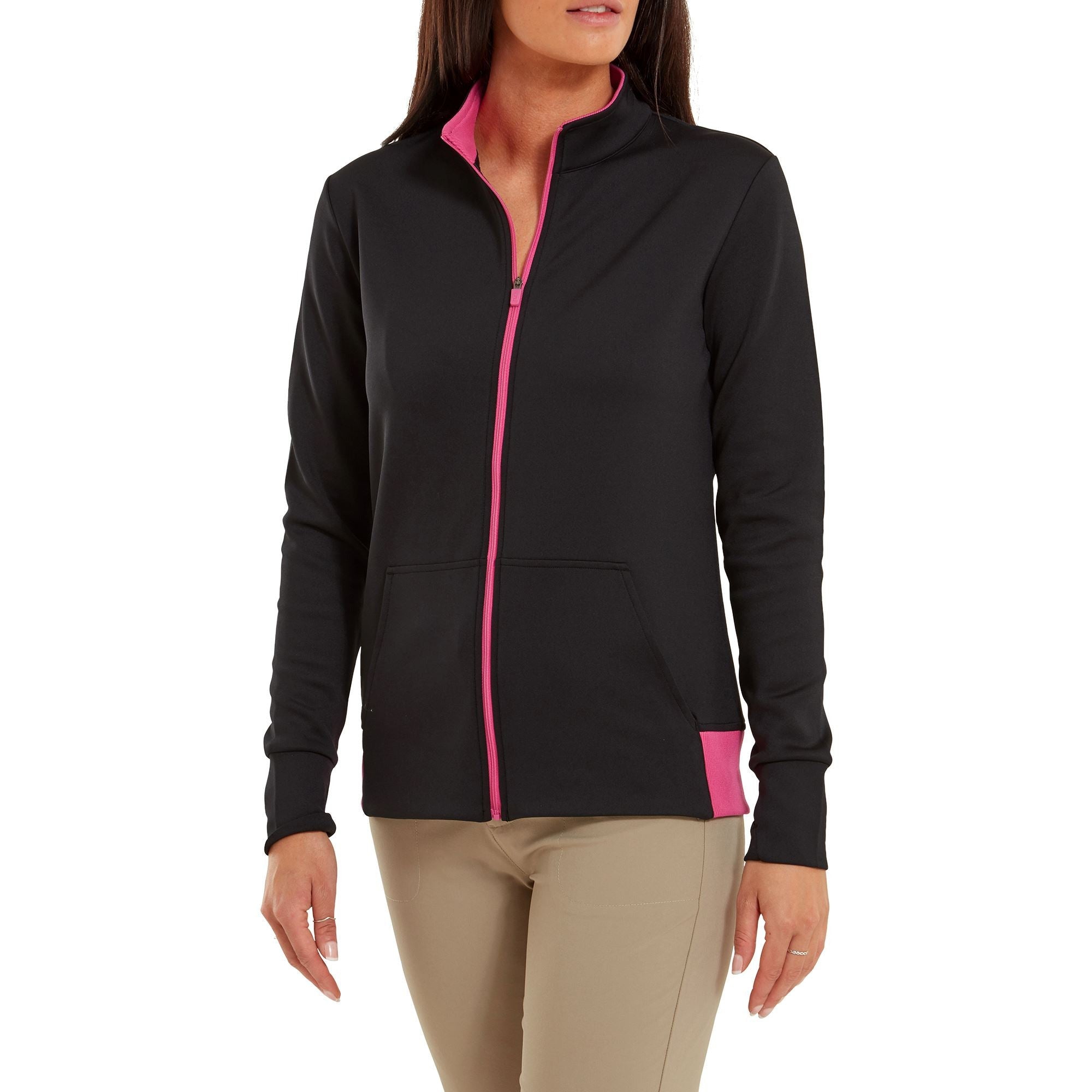 Footjoy Veste Full Zip unie 2023 noir Rose