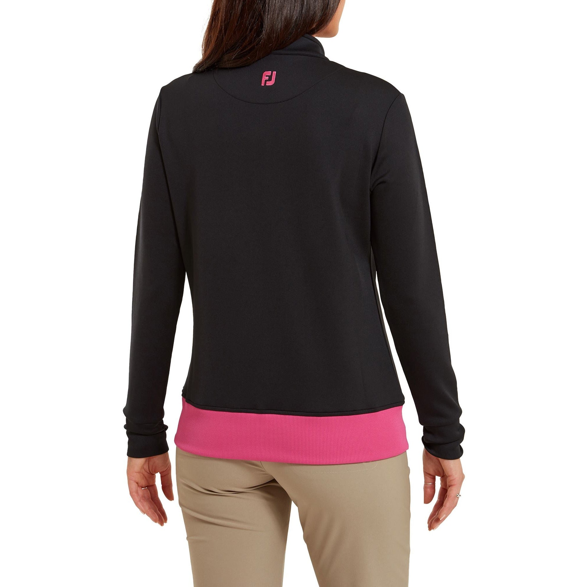 Footjoy Veste Full Zip unie 2023 noir Rose