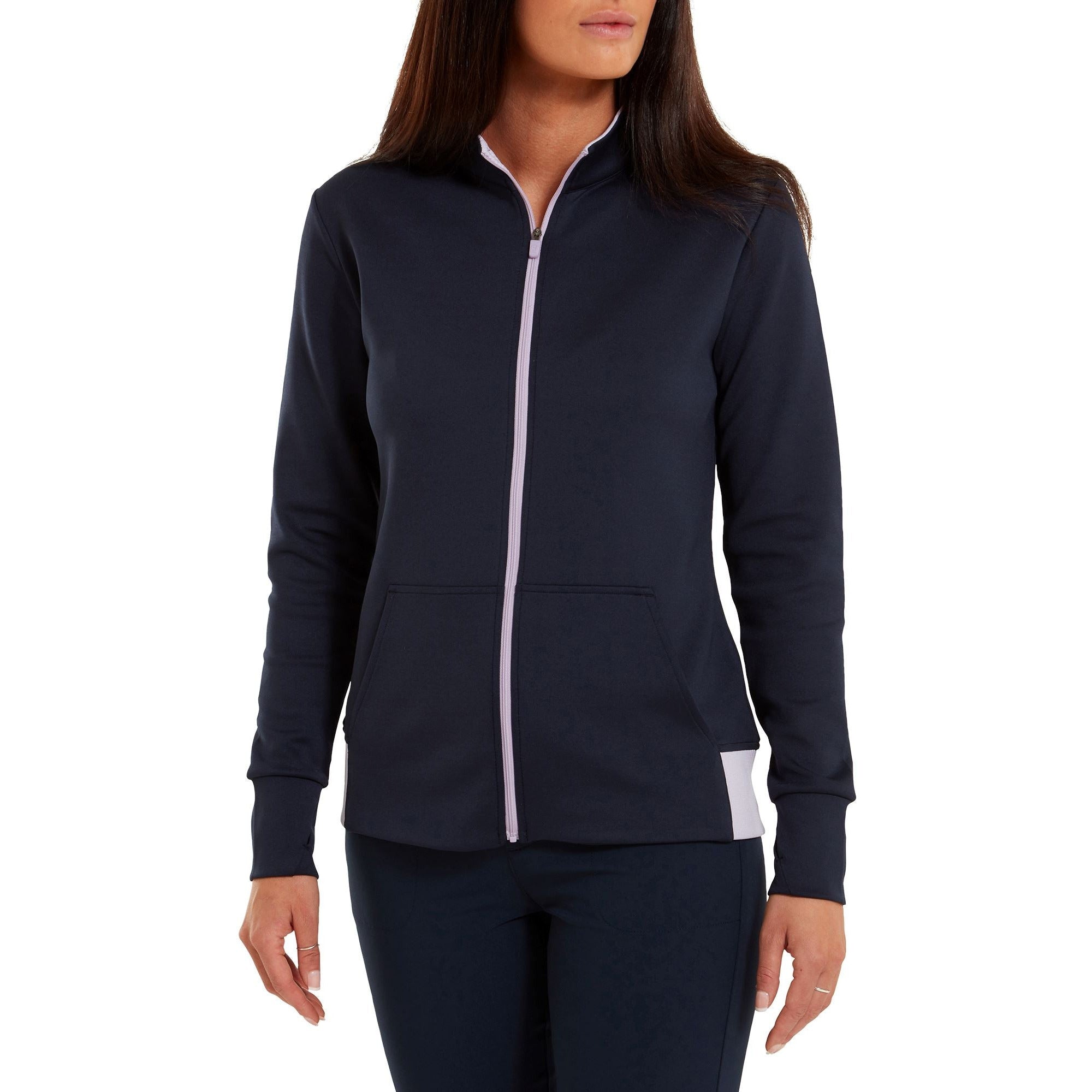 Footjoy Veste Full Zip unie 2023 Marine Lavande