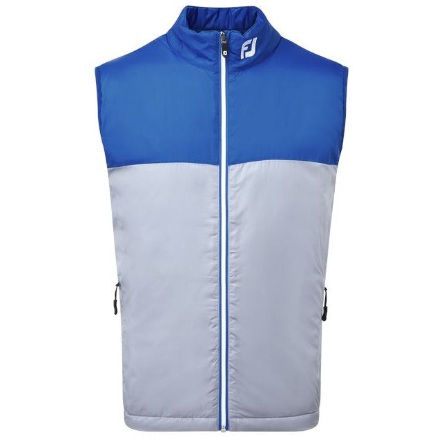 Footjoy Veste sans manche thermal légère gris bleu royal