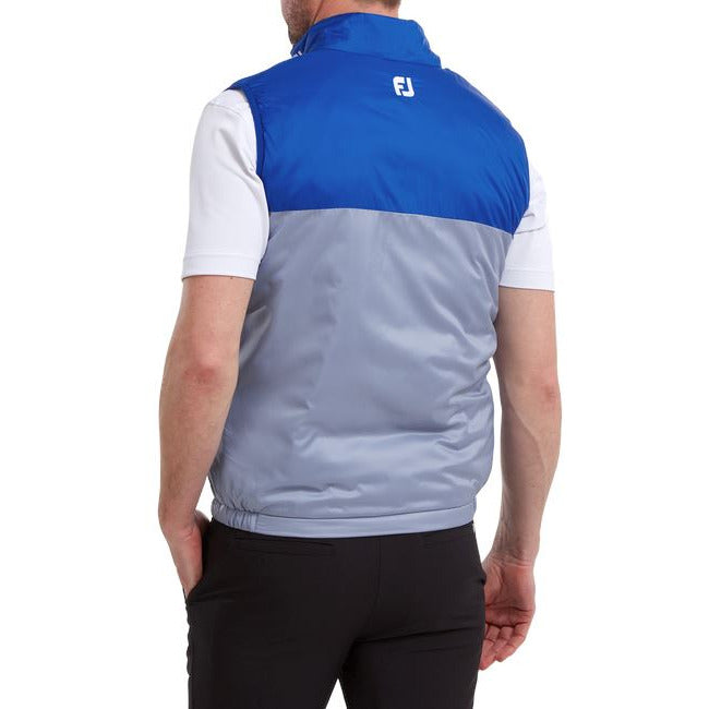 Footjoy Veste sans manche thermal légère gris bleu royal