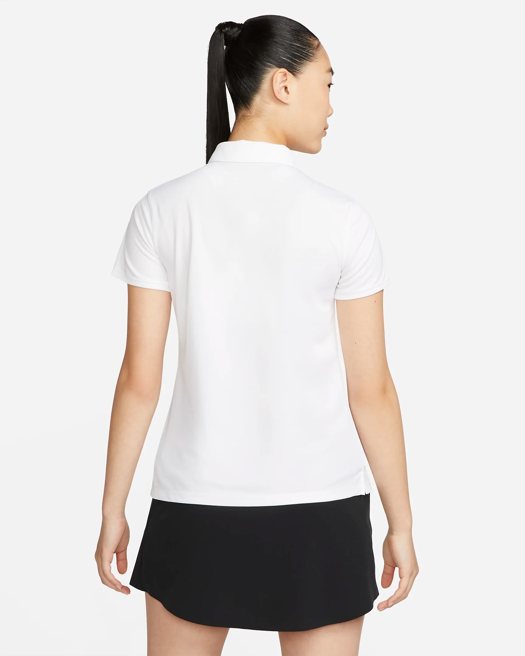 NIKE POLO DRI FIT FEMME BLANC