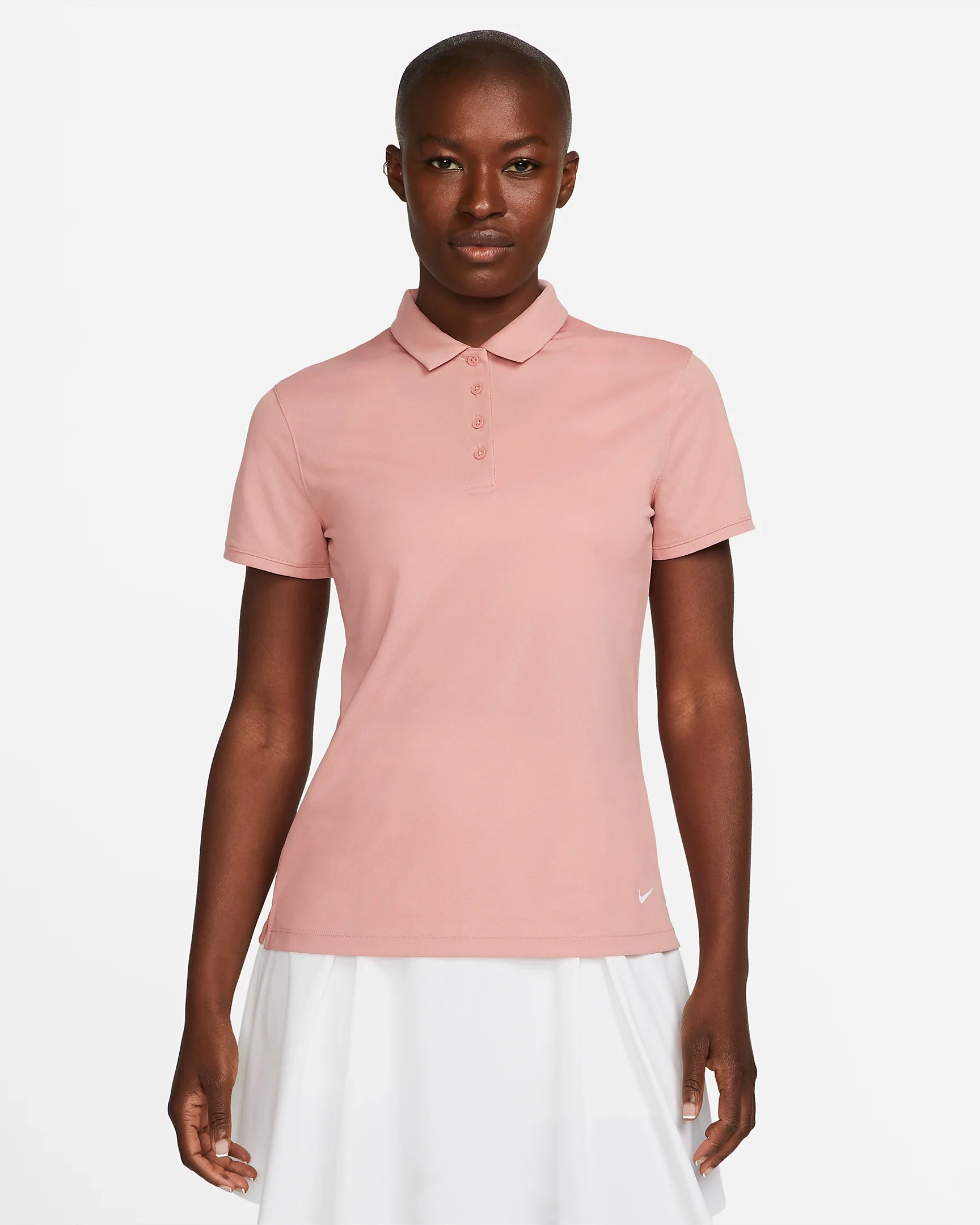 NIKE POLO DRI FIT FEMME STARDUST