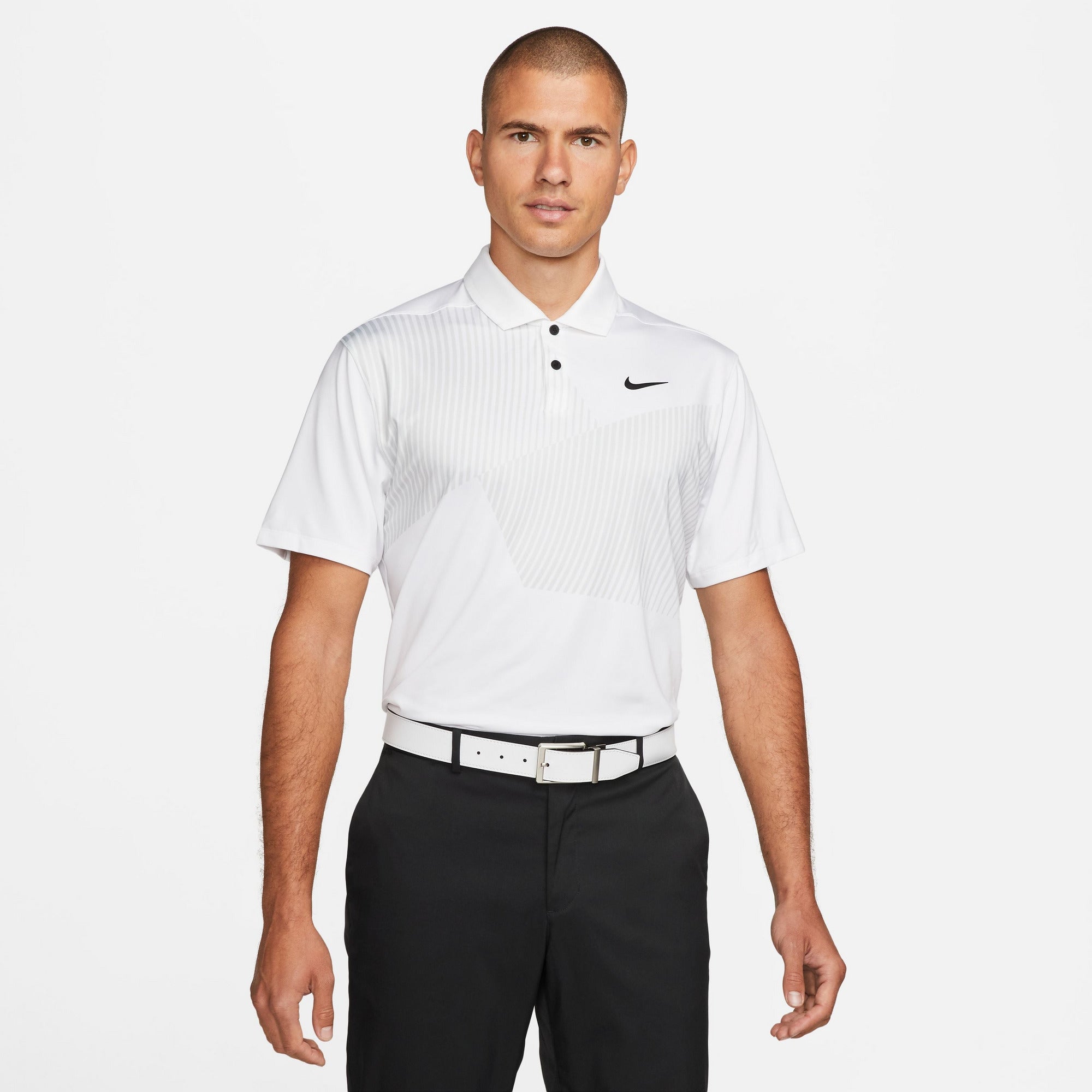 Polo nike blanc best sale