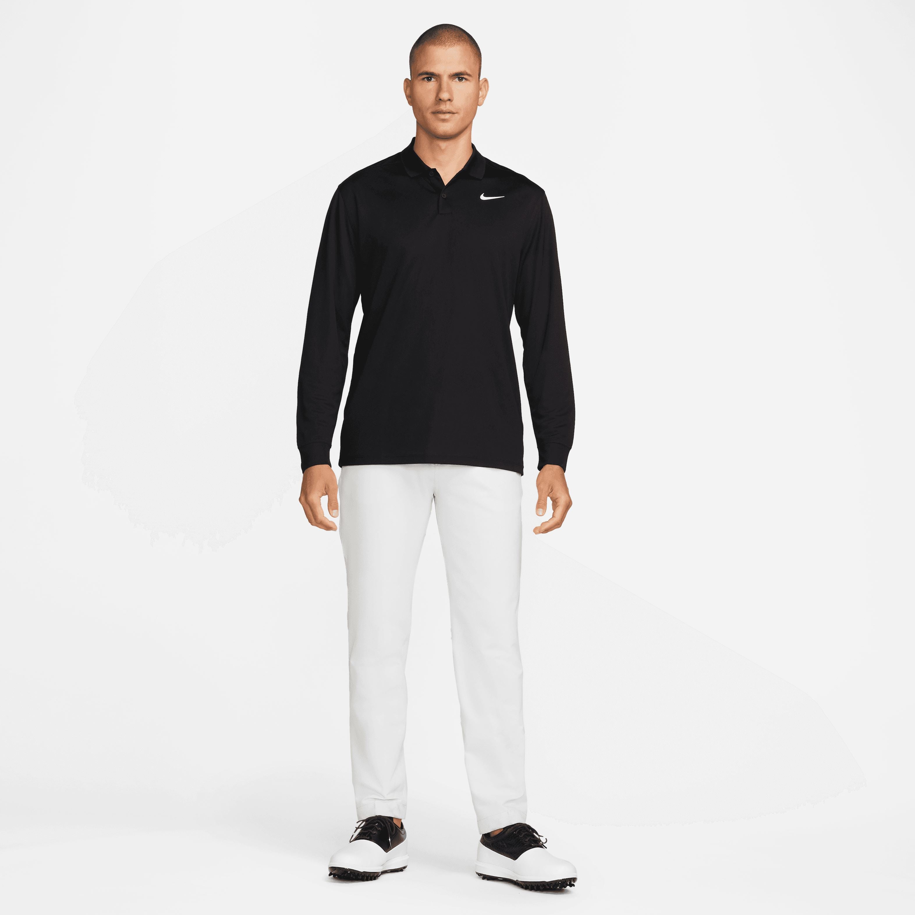 Nike Polo Homme manche longue Noir