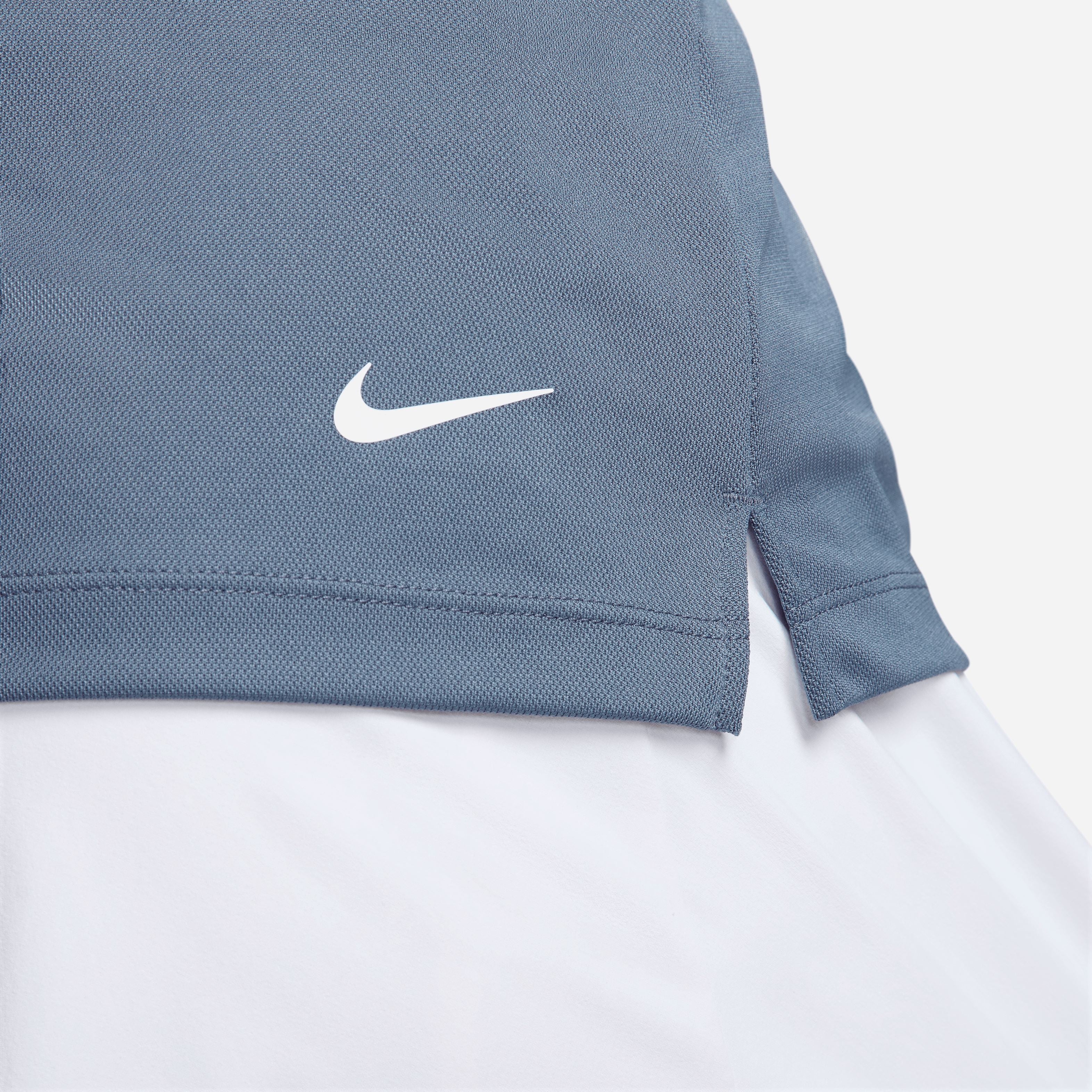 Nike Polo Manche Longue Femme Bleu