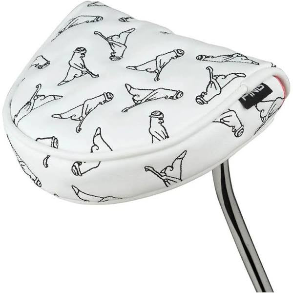 Ping Headcover Putter Mr Ping Blossom Mallet Putter white