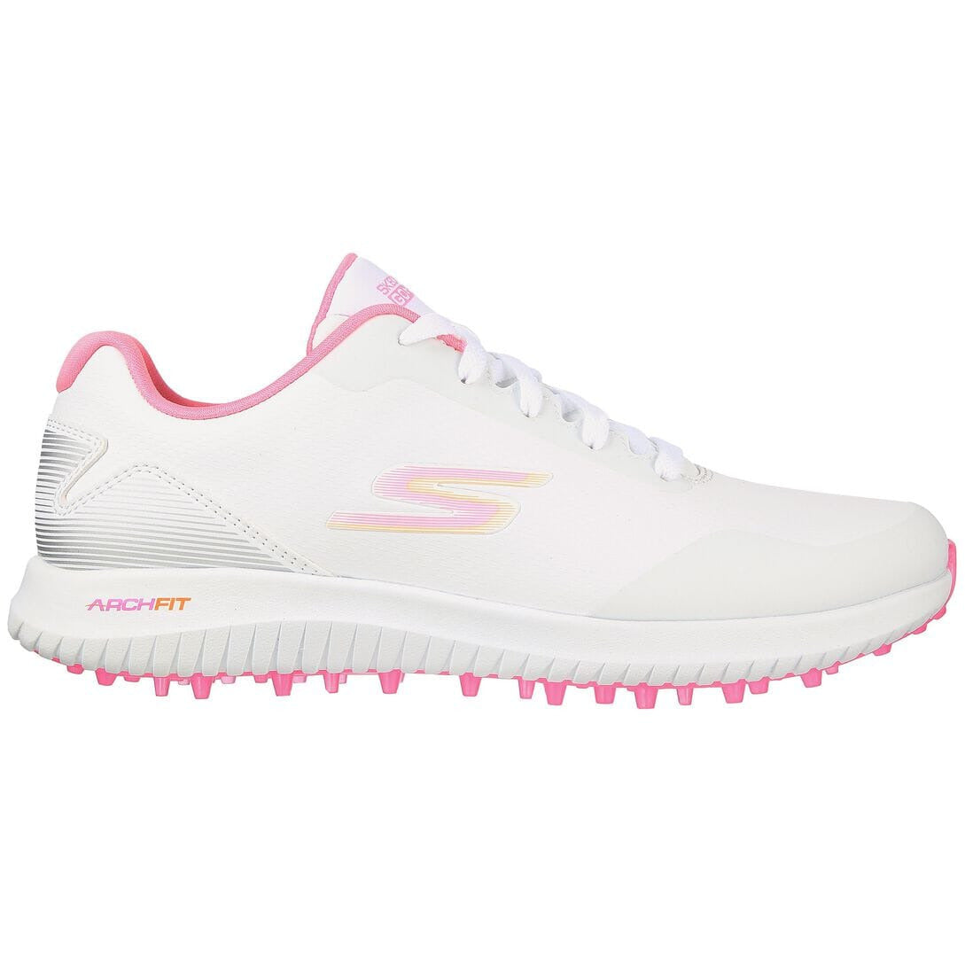 Skechers Chaussures de Golf Femme GoGolf Max 2 Blanc Rose