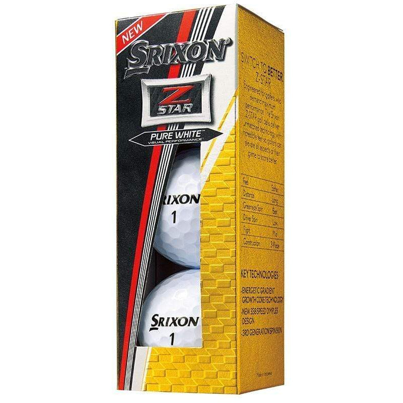 Srixon Balles Z Star Pure White (boite de 12)