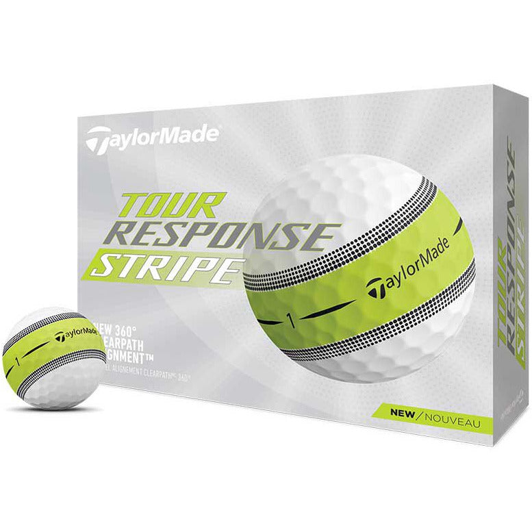 TaylorMade Balles Tour Response STRIPE 2024 (Boite de 12)