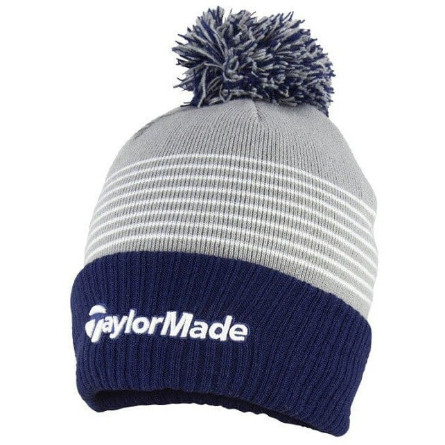 Taylormade Bonnet Bobble Beanie Blue Grey White