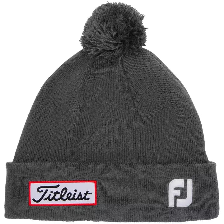 TITLEIST BONNET POMPOM GRIS