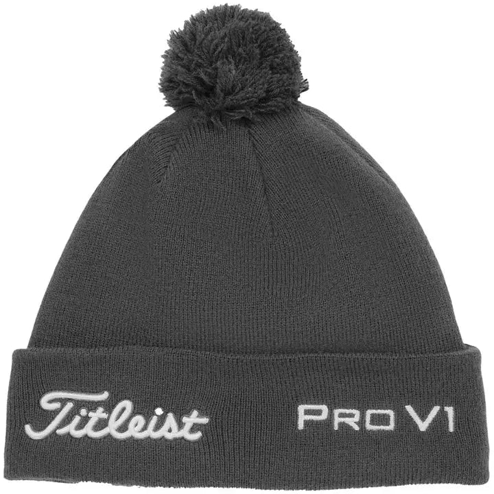 TITLEIST BONNET POMPOM GRIS