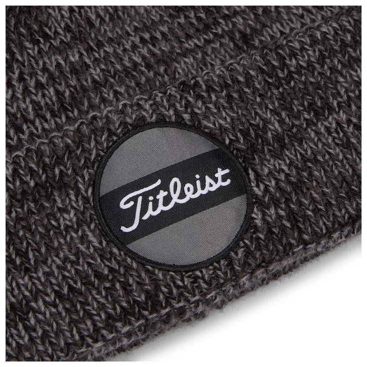 Titleist Bonnet Pompom HTHR Black