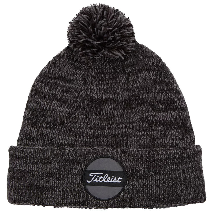 Titleist Bonnet Pompom HTHR Black