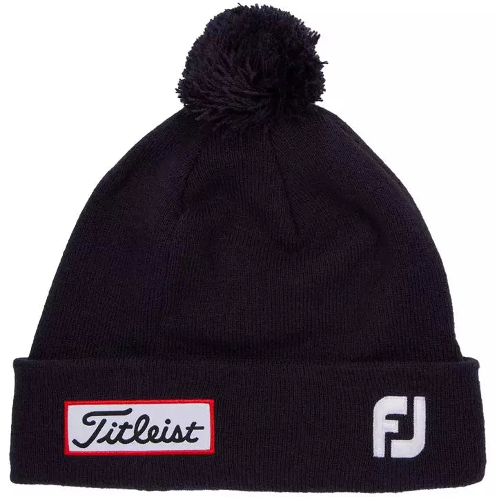 TITLEIST BONNET POMPOM NAVY