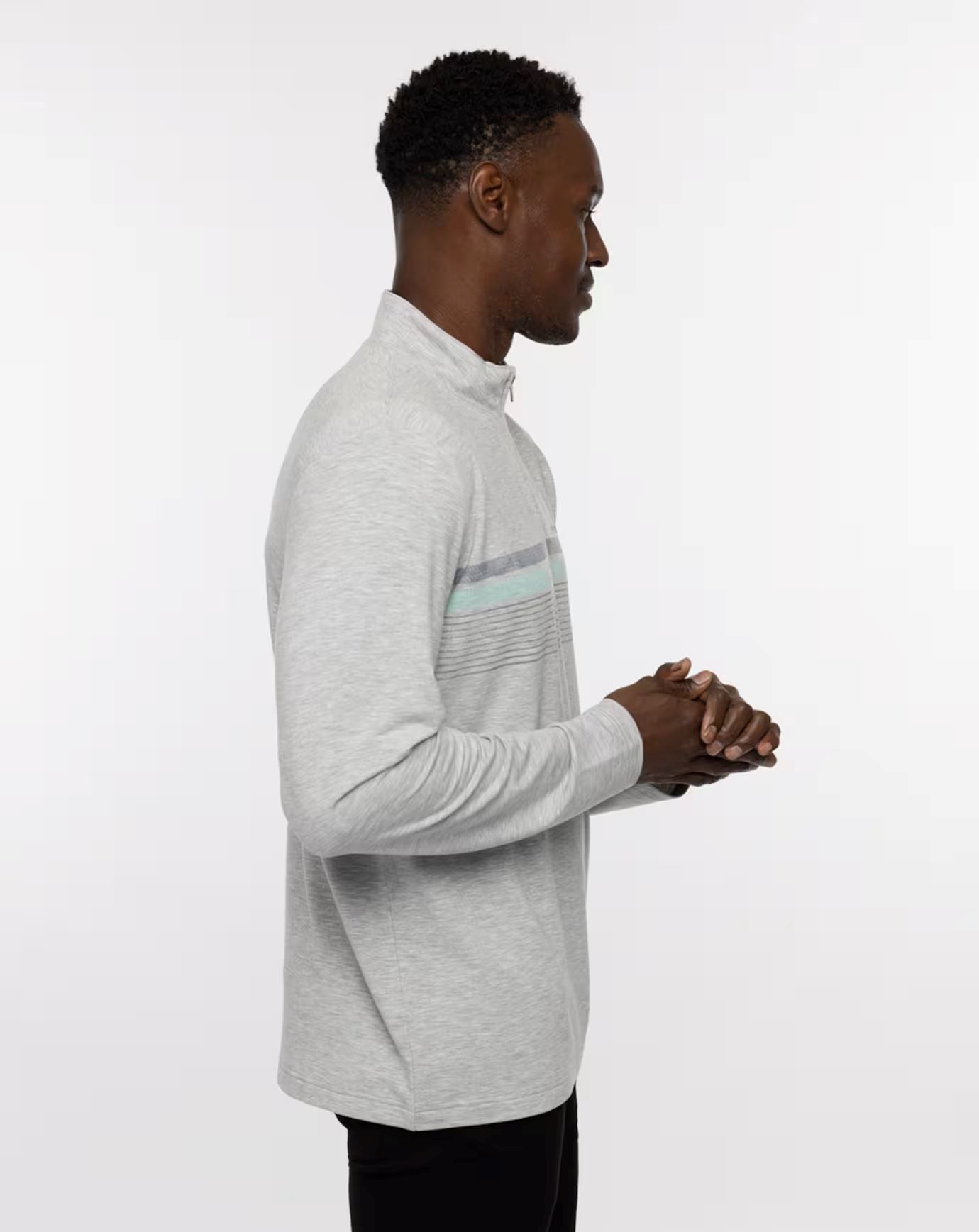 TRAVIS MATHEW 1/4 ZIP TWIST OF LIME