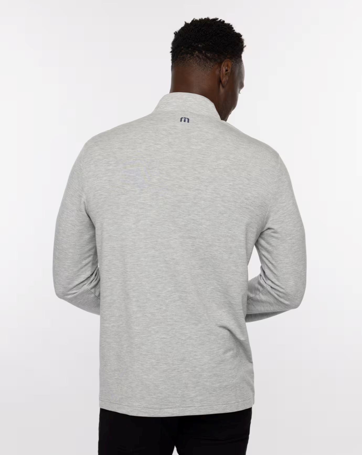 TRAVIS MATHEW 1/4 ZIP TWIST OF LIME