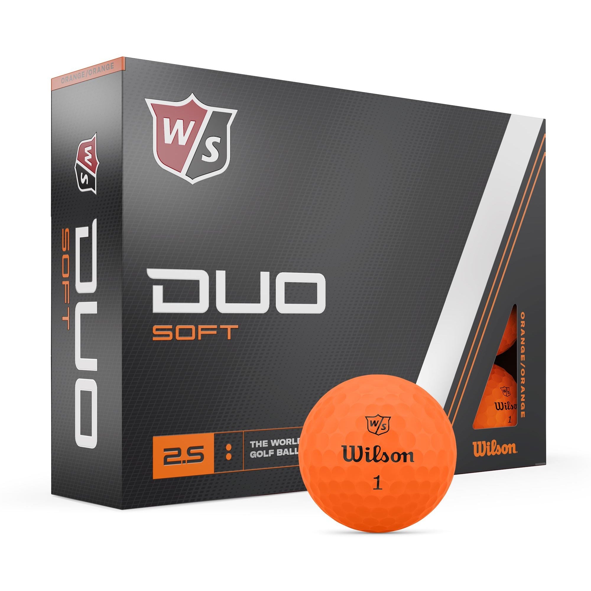 Wilson Balles 2023 Nouvelle Duo Soft Orange (boite de 12) avec prix dégressif